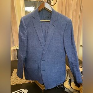 J crew factory 2 piece linen suit.  40r with 32x32 pants